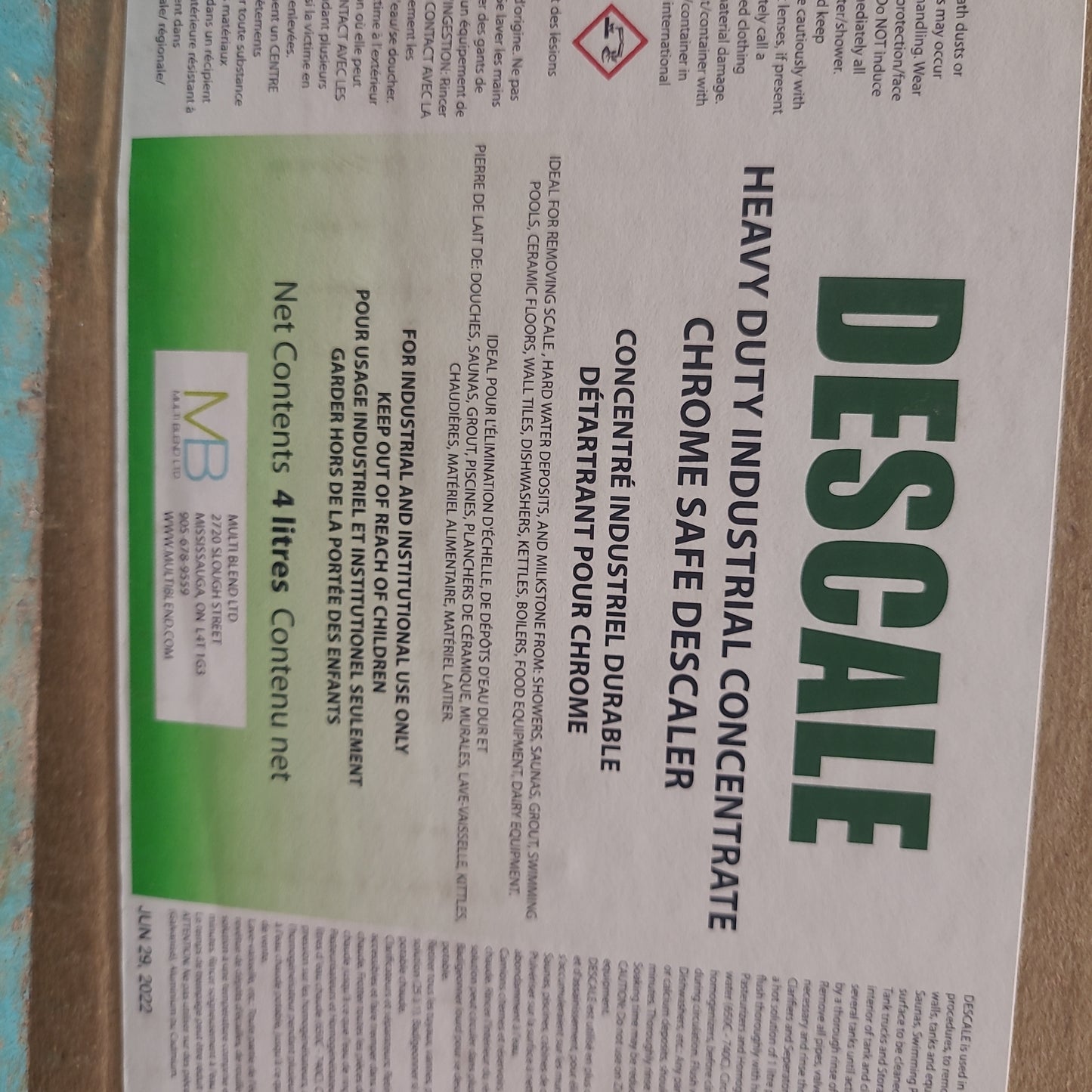 DESCALE HEAVY DUTY DESCALER 4L