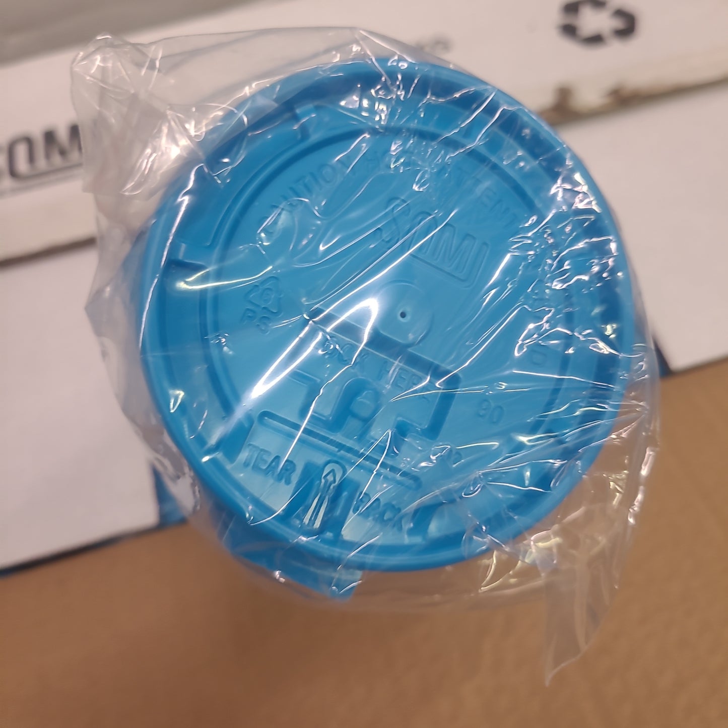 FH10/24BL FLAT BLUE HOT CUP LIDS (1000)