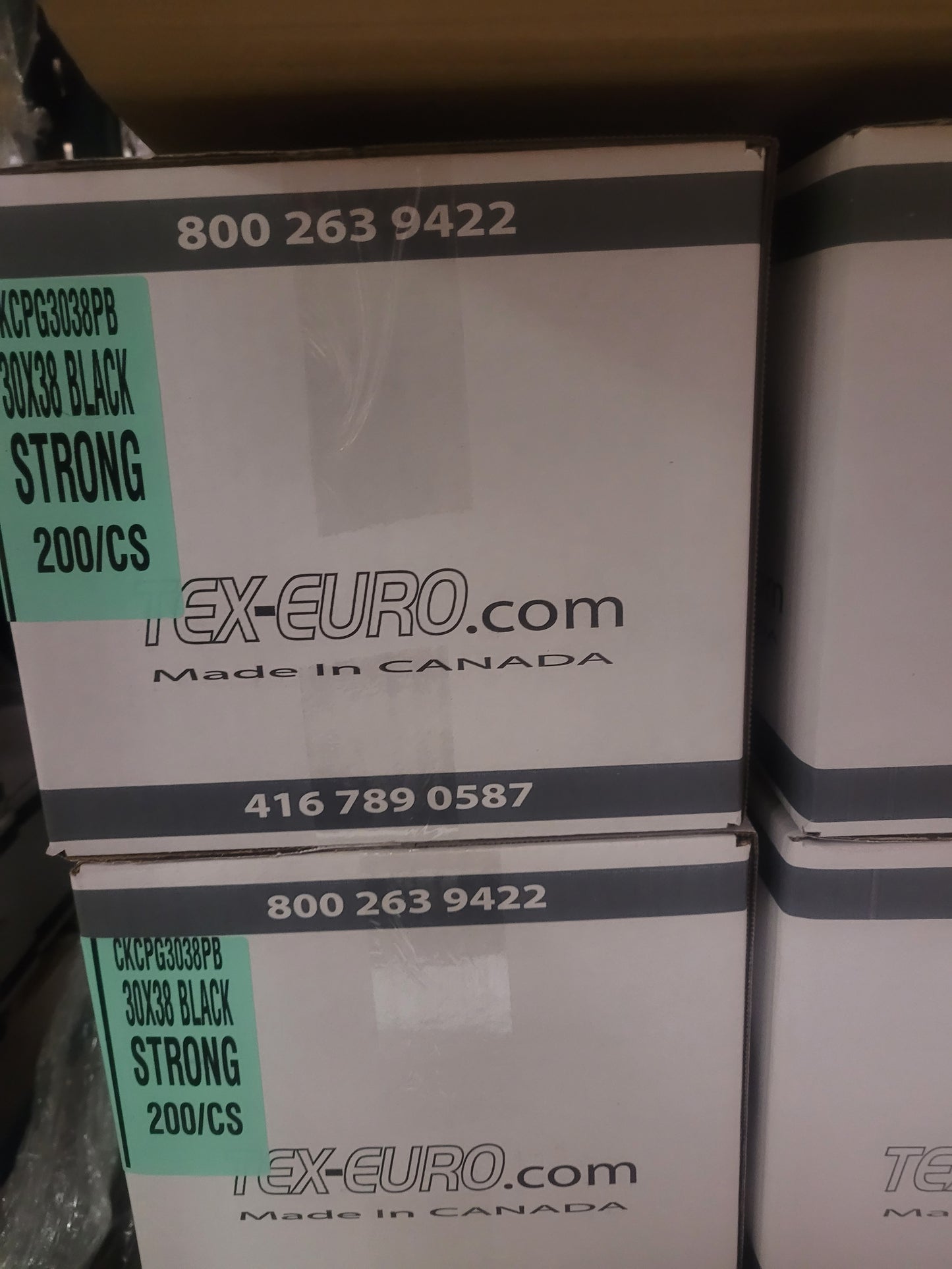 30X38 BLACK STRONG GARBAGE BAGS (200)