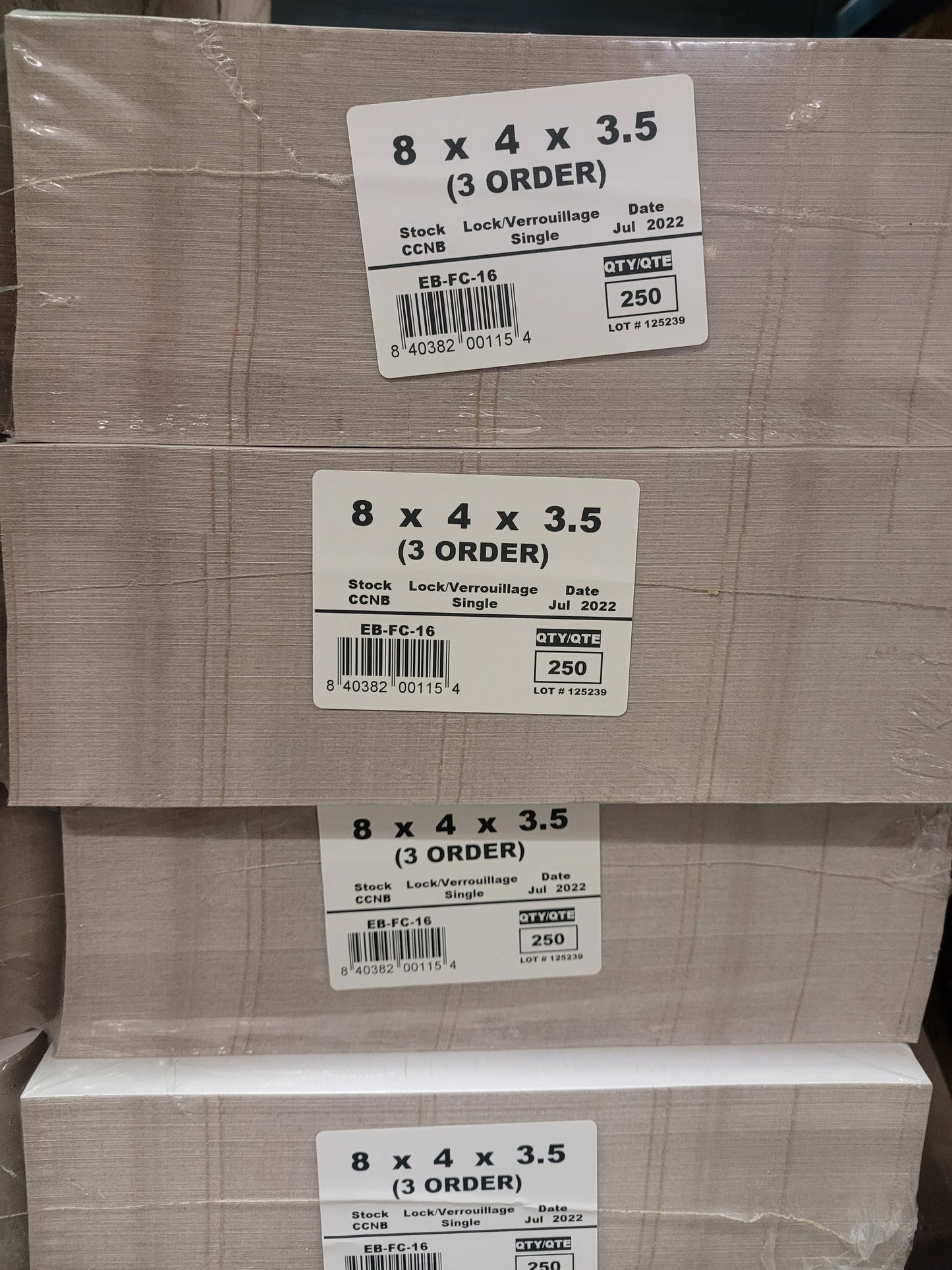 8X4X3.5 CAKEBOX (250)