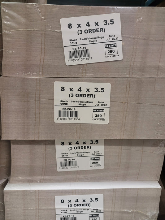 8X4X3.5 CAKEBOX (250)