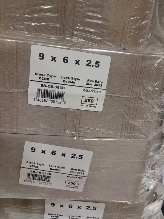 9X6X2.5 CAKEBOX (250)