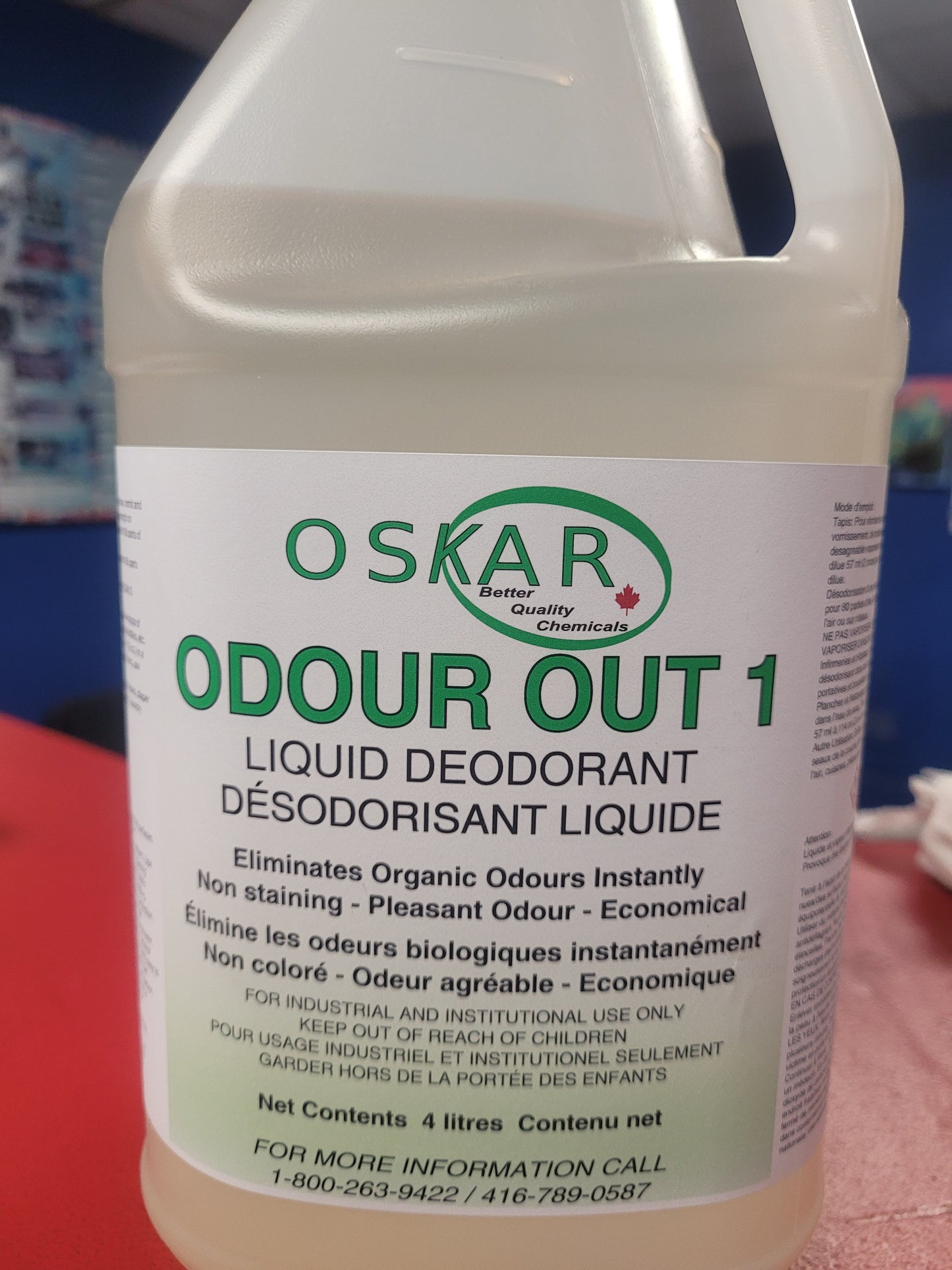 #1 ODOUR OUT LIQUID DEODORANT BOUQUET 4L