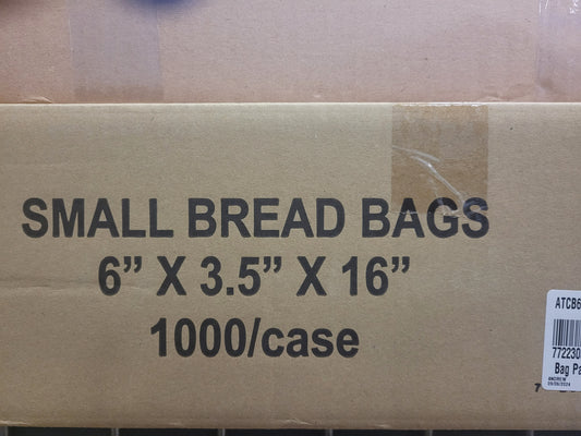 6×3.5×16 KRAFT PAPER BREAD BAGS (1000)