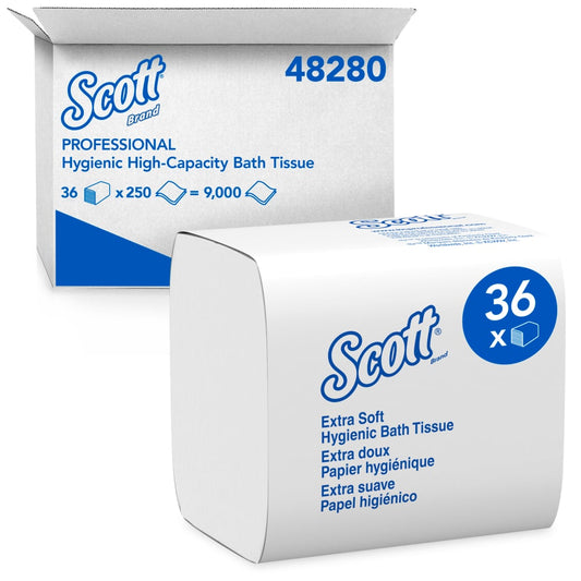 48280 KLEENEX INTERLEAF 2PLY TOILET PAPER (36×250/CASE)