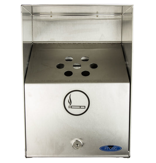 909 LARGE OUTDOOR WALLMOUNTED STAINLESS STEEL ASHTRAY