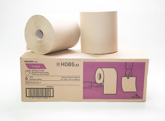 8"Γ800' KRAFT ROLL PAPER TOWELS H085 (6/CASE)