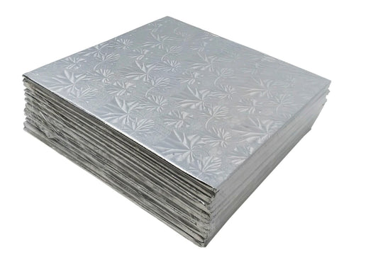 1/2" SQUARE FOIL CAKE BOARD (12/CASE)