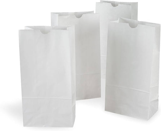 8LB WHITE PAPER BAGS (500)