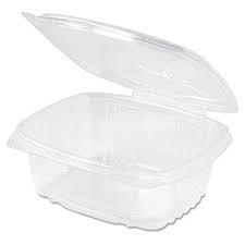 AD12 CLEAR HINGED GENPAK CONTAINER (200/CASE)