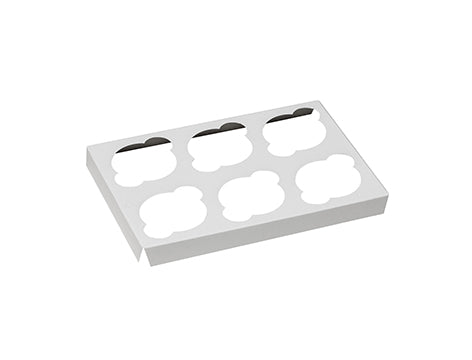 6PK REGULAR CUPCAKE INSERTS 10X10X4 (100)