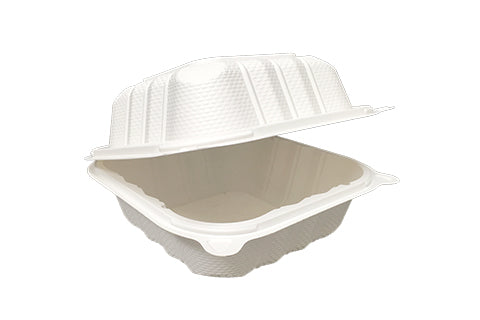 PP225 6” ECOPAX PEBBLE BOX 1 COMP. IVORY (6X6X3.25) 250/CASE