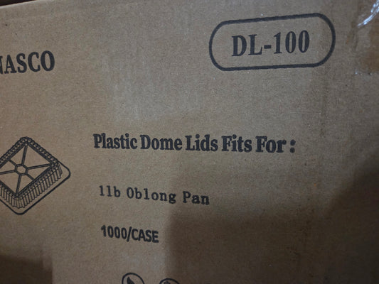 DL-100 1LB OBLONG DOME LIDS 4×5 (1000/CASE)