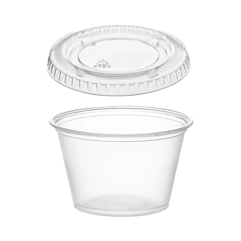 PC200 2oz PLASTIC PORTION CUPS LEOPAK (2500)