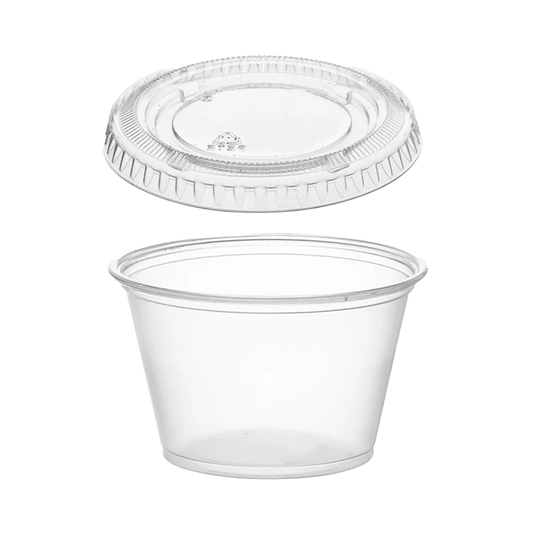 PL200 2oz PLASTIC LIDS LEOPAK (2500)