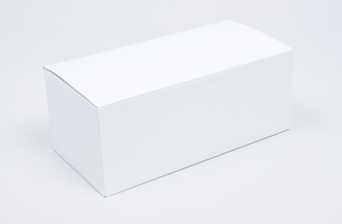 15x5x5 WHITE LOG/YULE CAKEBOX (100/BD)