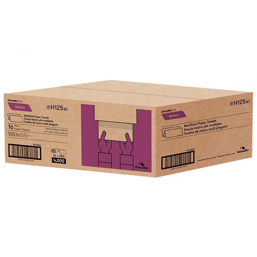 H175 MULTIFOLD KRAFT PAPER TOWELS (4000/CASE)