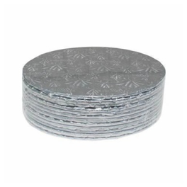 10" 1/4 ROUND SILVER FOIL CAKEBOARDS (CASE OF 24)