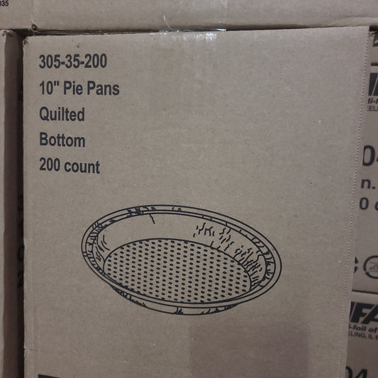 305-35 10" PIE PLATES (200/CASE)🇺🇲