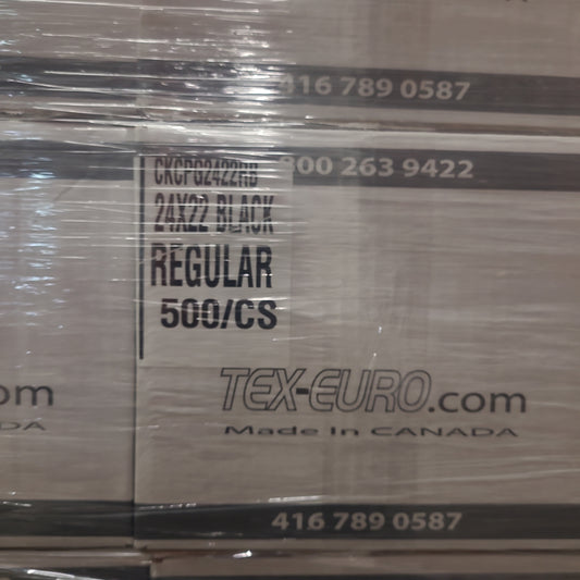 24X22 BLACK GARBAGE BAGS (500)