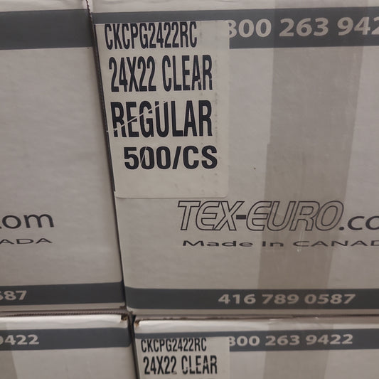 24X22 CLEAR GARBAGE BAGS (500)