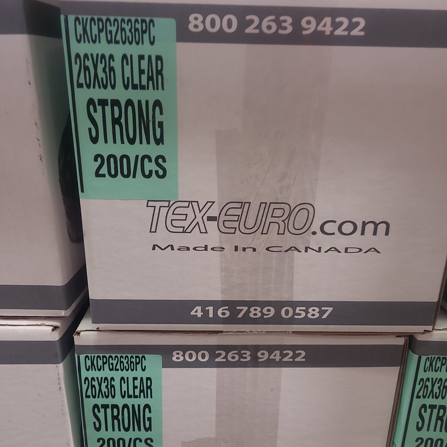 26X36 STRONG CLEAR GARBAGE BAGS (200)