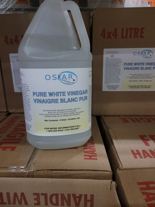 VINEGAR INDUSTRIAL CLEANING 4.5% PURE WHITE 4L