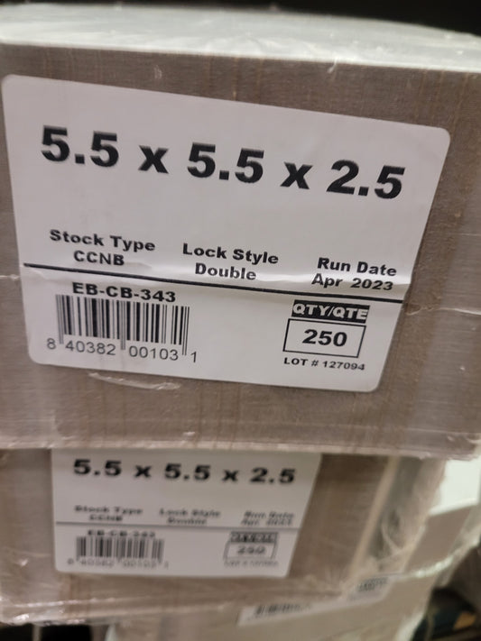 5.5x5.5x2.5 PASTRY CAKEBOX (250)