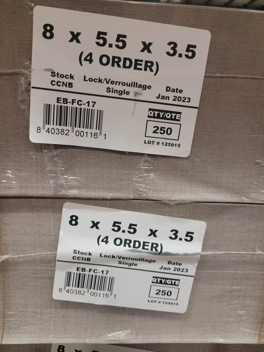 8X5.5X3.5 CAKEBOX (250)