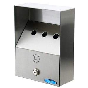 908 SMALL OUTDOOR WALL MOUNT STAINLESS STEEL ASH TRAY