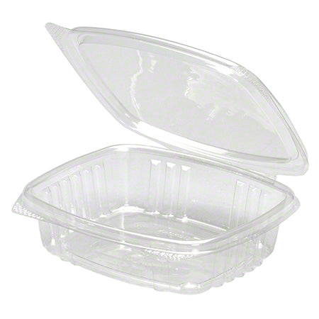AD06 6oz CLEAR HINGED DELI CONTAINER GENPAK (400)
