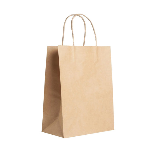 14X10X16 KRAFT PAPER BAG WITH HANDLE (200