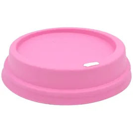 PINK PLASTIC HOT CUP DOME LIDS (1200/CASE)