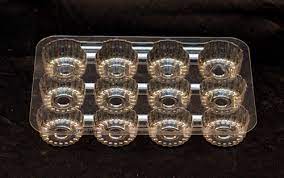 VEL045 12 MINI MUFFIN/CUPCAKE HINGED CONTAINER (400)