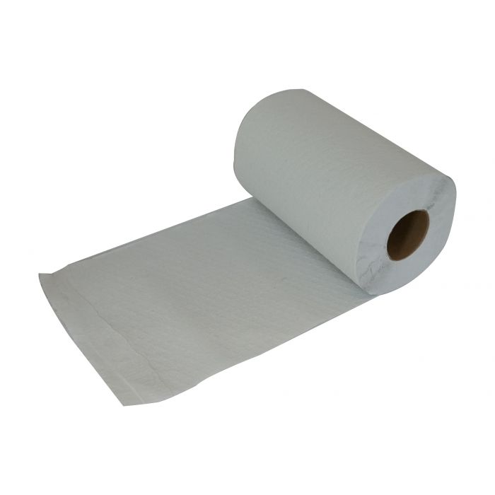 8"×205' WHITE ROLL TOWELS (24)