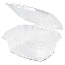AD12 CLEAR HINGED GENPAK CONTAINER (200/CASE)