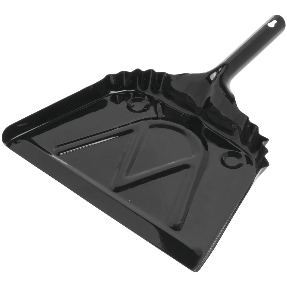 4087 12” BLACK METAL DUST PAN