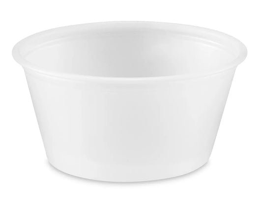 PC200 2oz PLASTIC PORTION CUPS LEOPAK (2500)