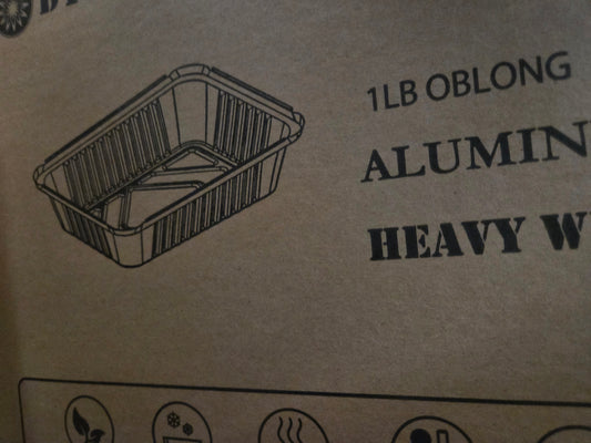 1LB FOIL OBLONG CONTAINER 4x5 (1000/CASE)