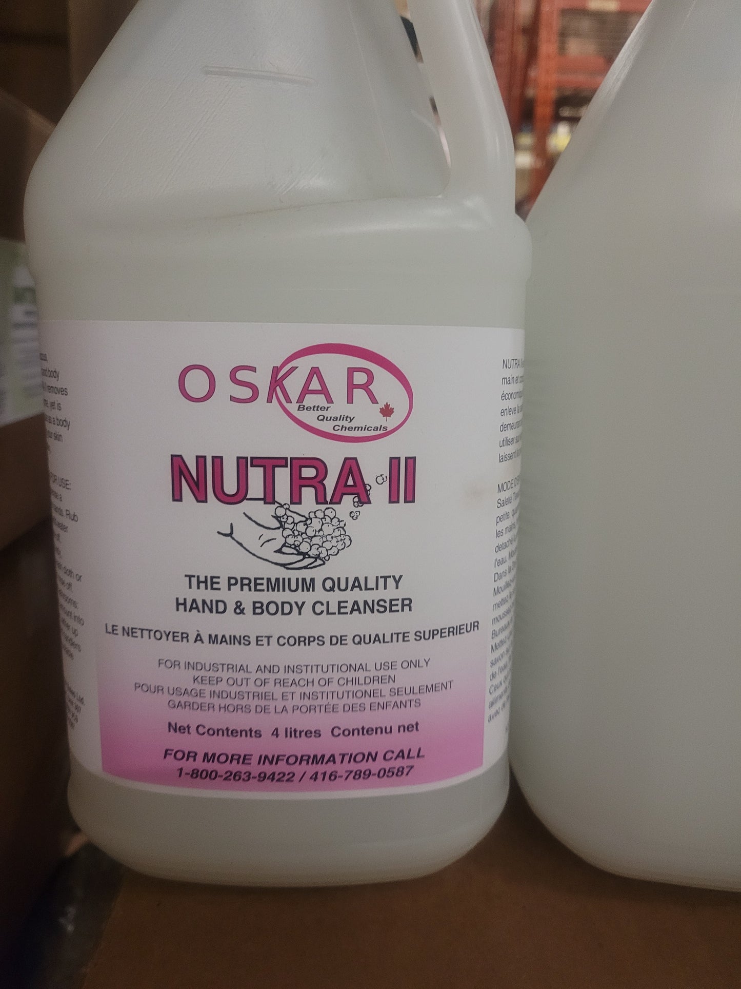 WHITE NUTRA II 4L HAND SOAP